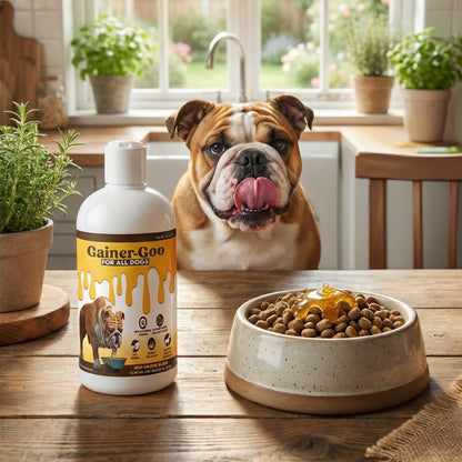 (16oz)  Gainer-GOO (for All Breeds) High Calorie Fat Liquid Weight Gainer