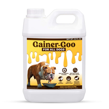 (32oz)  Gainer-GOO (for All Breeds) High Calorie Fat Liquid Weight Gainer